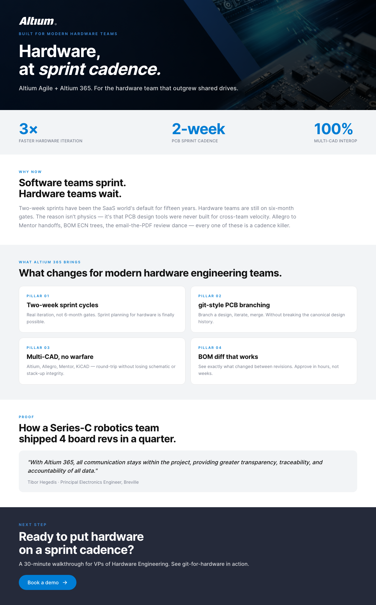 Agile-hardware one-pager
