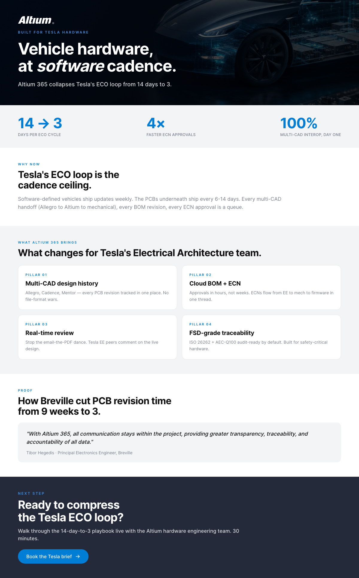 Tesla one-pager
